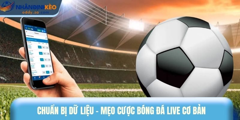 Mẹo Cược Bóng Đá Live - Vào Tiền Thông Minh Theo Thế Trận 1 Chuẩn bị dữ liệu - mẹo cược bóng đá live cơ bản